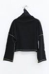 BASERANGE camel turtleneck sweater FCTN-RIB-WI23 black